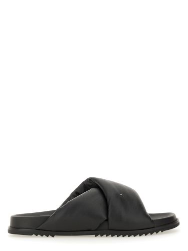Rick owens leather slide sandal - rick owens - Modalova