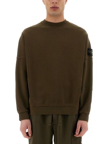 Organic cotton sweatshirt - stone island - Modalova