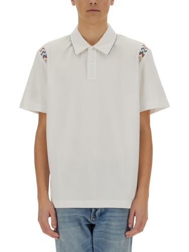 Polo shirt with zig zag embroidery - missoni - Modalova