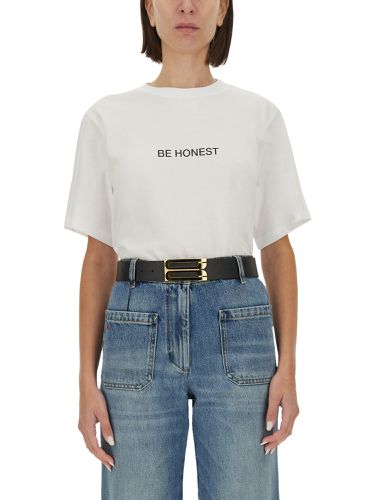 Victoria beckham t-shirt with print - victoria beckham - Modalova