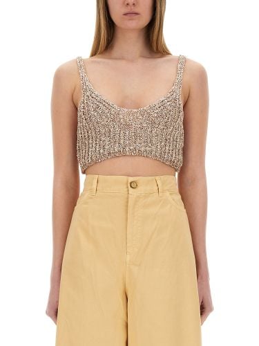 Alysi sequined tricot top - alysi - Modalova