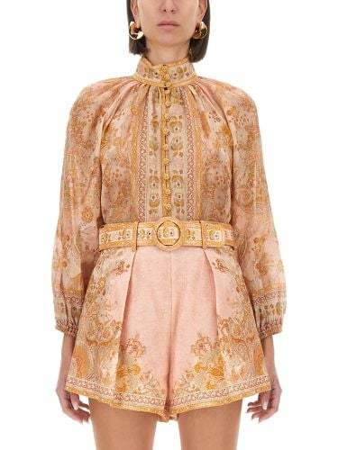 Blouse with floral pattern - zimmermann - Modalova