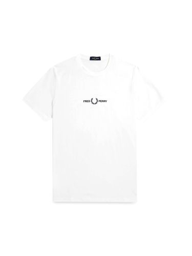 T-shirt with logo embroidery - fred perry - Modalova