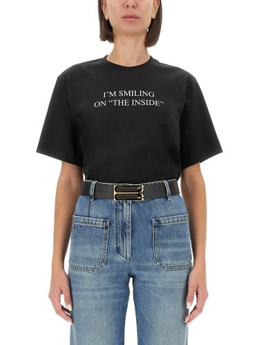 Victoria beckham t-shirt with print - victoria beckham - Modalova