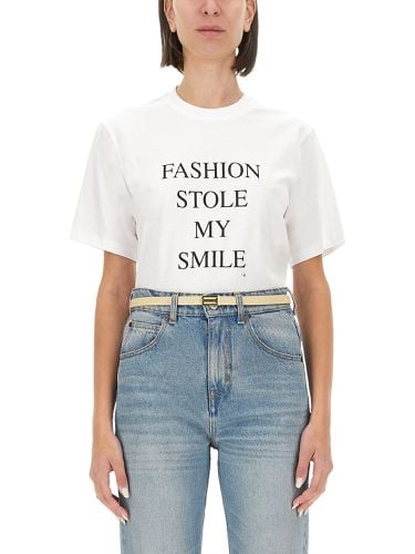 Victoria beckham t-shirt with print - victoria beckham - Modalova