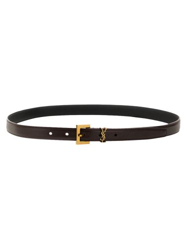 Thin "cassandras" belt - saint laurent - Modalova