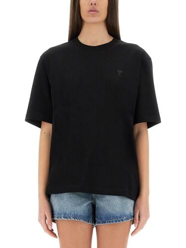 Ami paris adc tonal logo t-shirt - ami paris - Modalova