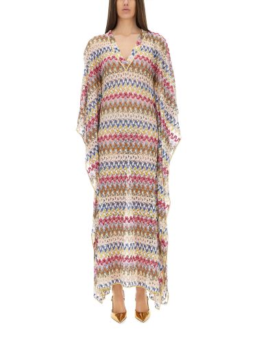 Viscose lace lamé long dress - missoni - Modalova