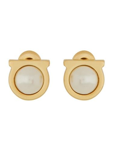 Ferragamo pearl hook earrings - ferragamo - Modalova