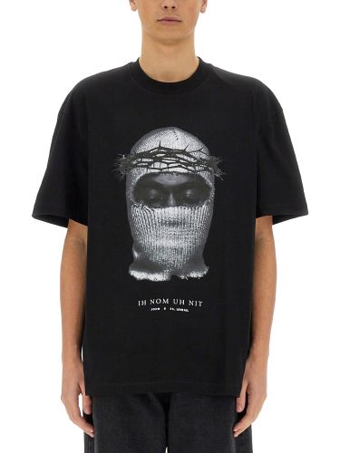 Crown mask print t-shirt - ih nom uh nit - Modalova