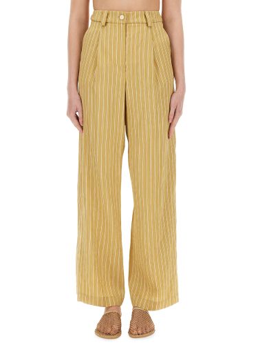 Alysi striped satin tailored pants - alysi - Modalova