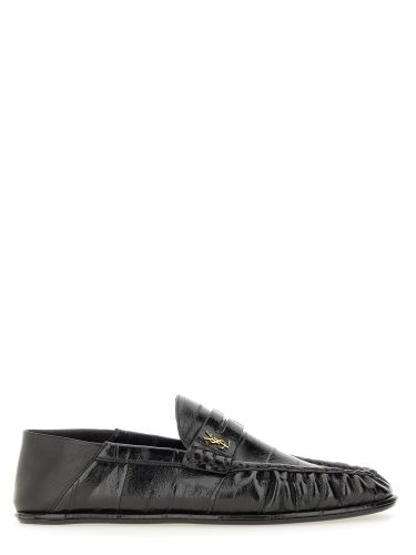 Saint laurent leather loafer - saint laurent - Modalova