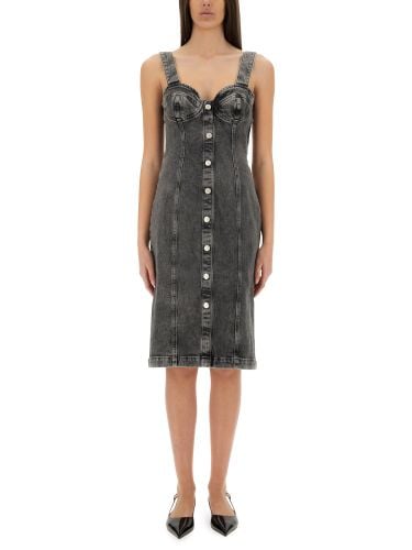 Moschino jeans denim midi dress - moschino jeans - Modalova