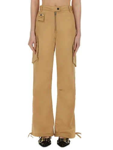 Ganni cotton twill cargo pants - ganni - Modalova