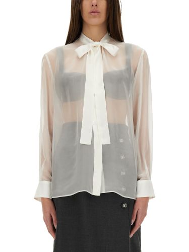Chiffon shirt with bow - dolce & gabbana - Modalova