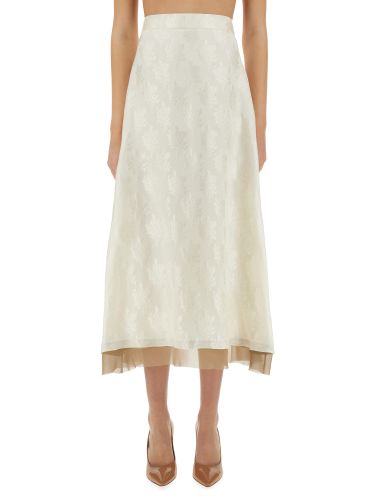 Fendi ff silk skirt - fendi - Modalova