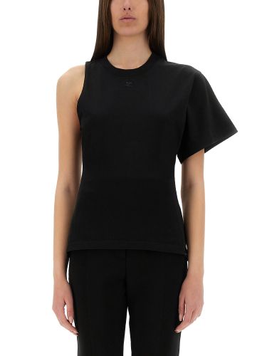 One-shoulder t-shirt in scuba - courreges - Modalova