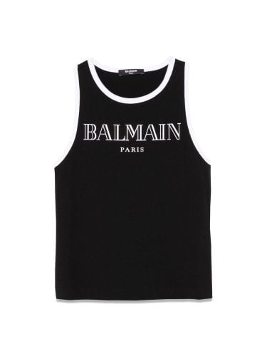 Balmain tank top with logo - balmain - Modalova