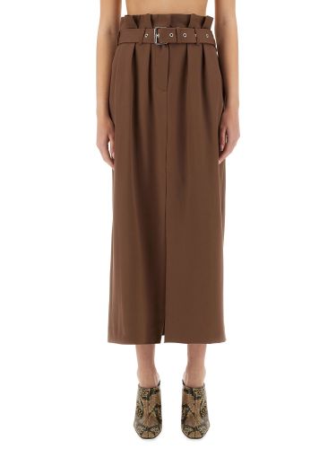Wool skirt with belt - dries van noten - Modalova