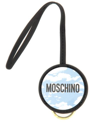 Moschino leather keychain - moschino - Modalova