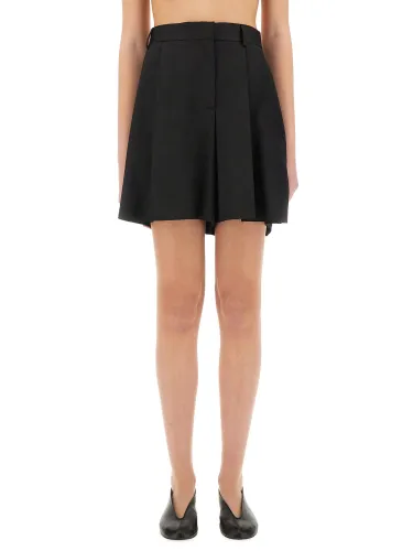 Moschino asymmetrical wool shorts - moschino - Modalova