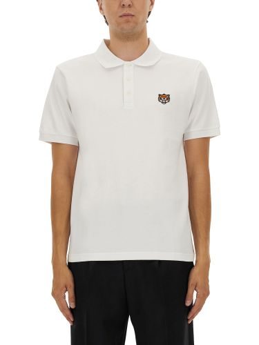 Polo shirt with happy tiger embroidery - kenzo - Modalova