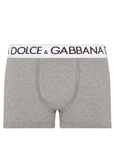 Regular fit boxer shorts - dolce & gabbana - Modalova