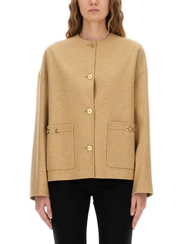 Versace "medusa" buttoned jacket - versace - Modalova