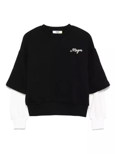 Msgm jersey with logo - msgm - Modalova