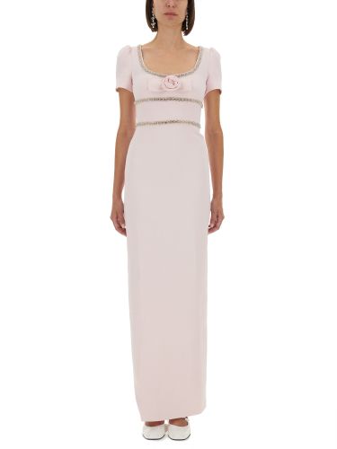 Self-portrait long crepe dress - self-portrait - Modalova