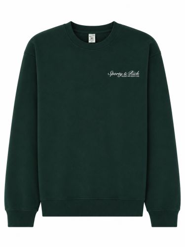 Felpa girocollo con logo - sporty & rich - Modalova