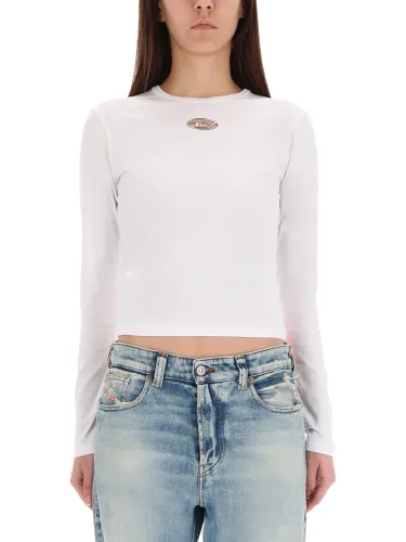 T-shirt "t-uncutie-long-ls-od" - diesel - Modalova