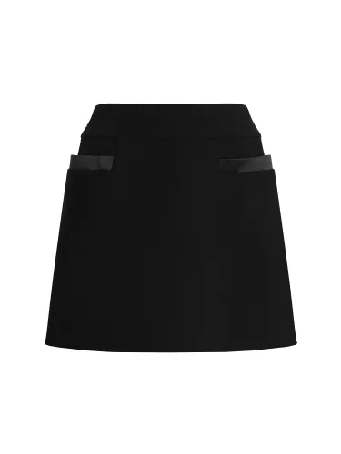 Double crepe basque skirt - dolce & gabbana - Modalova