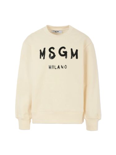Msgm sweatshirt with logo - msgm - Modalova