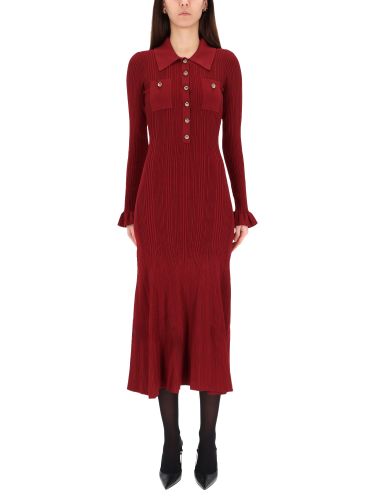 Midi dress with collar - self-portrait - Modalova