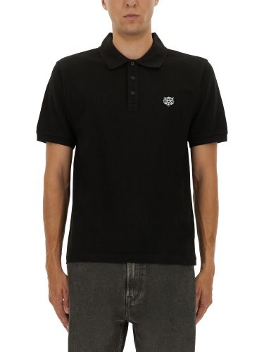 Polo shirt with happy tiger embroidery - kenzo - Modalova