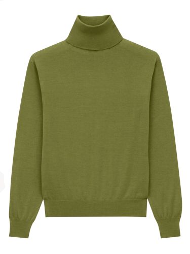 Cashmere, wool and silk turtleneck pullover - saint laurent - Modalova