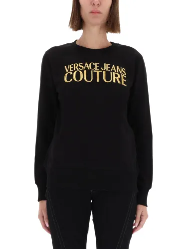 Sweatshirt with logo - versace jeans couture - Modalova