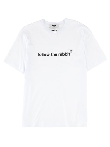 Msgm "follow the rabbit" t-shirt - msgm - Modalova