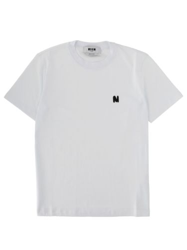 Msgm monogram logo t-shirt - msgm - Modalova