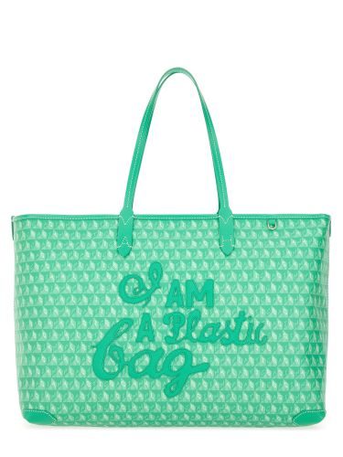Tote bag with "i am a plastic bag" pattern - anya hindmarch - Modalova