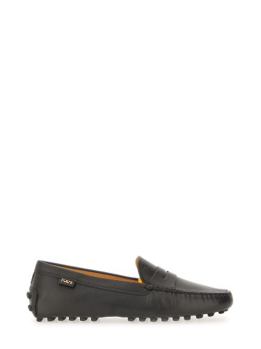 Tod's leather "gommino" loafer - tod's - Modalova