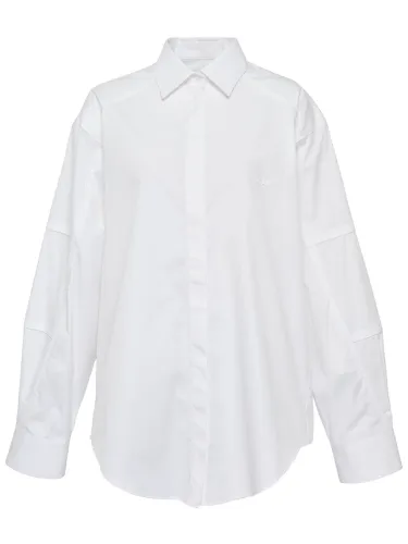 Msgm shirt with logo - msgm - Modalova