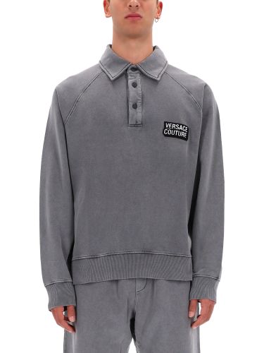 Sweatshirt with logo - versace jeans couture - Modalova