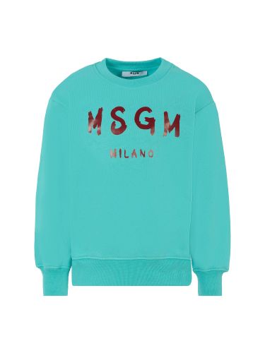 Msgm jersey with logo - msgm - Modalova