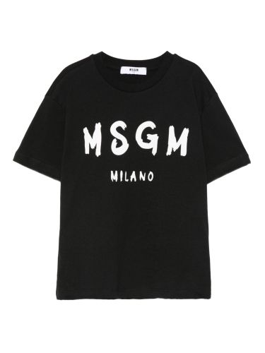 Msgm t-shirt with logo - msgm - Modalova