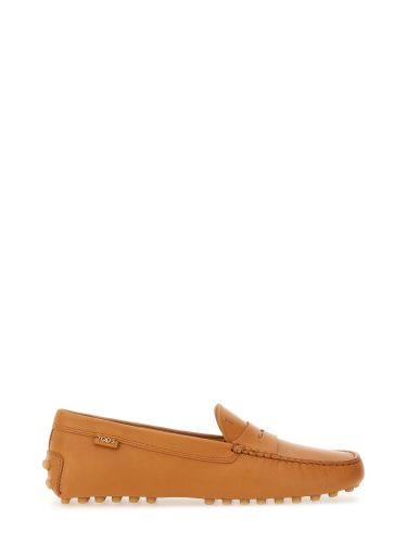 Tod's leather "gommino" loafer - tod's - Modalova