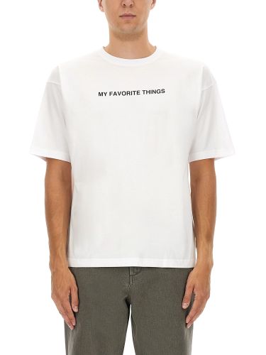 T-shirt with "my favorite things" print - aspesi - Modalova