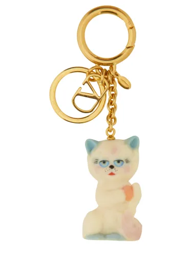 Le chat de la maison" keychain - valentino garavani - Modalova