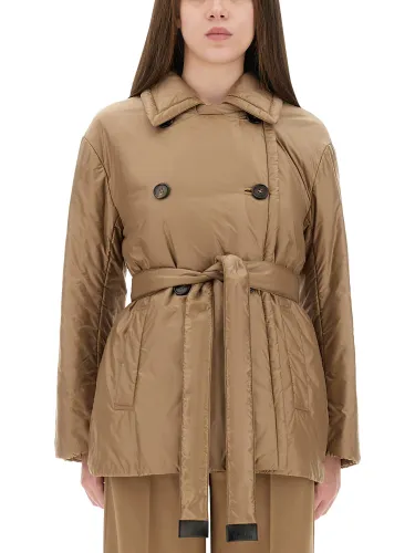 Calla" padded trench coat - s max mara - Modalova
